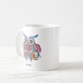 Native American Uil Droomvanger Koffiemok (Voorkant links)