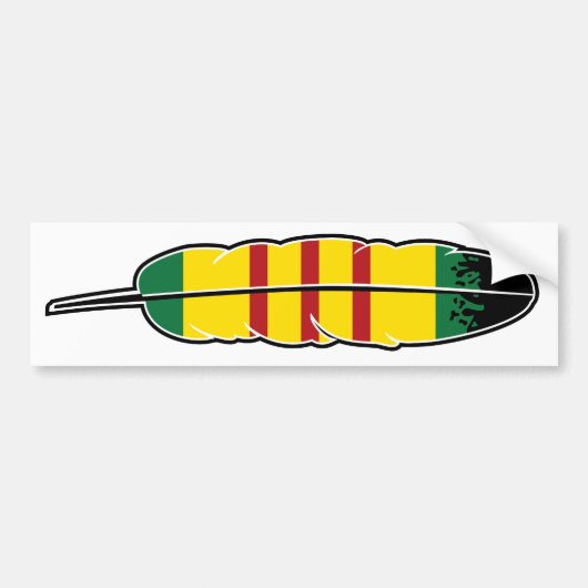 Native American Vietnam Veteran Bumpersticker (Voorkant)