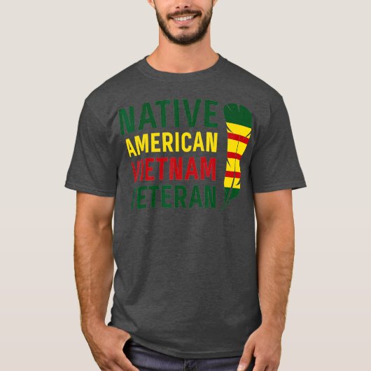 Native American Vietnam Veteran T-shirt (Voorkant)