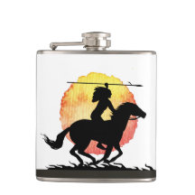 Native American Vinyl Wrapped Flask