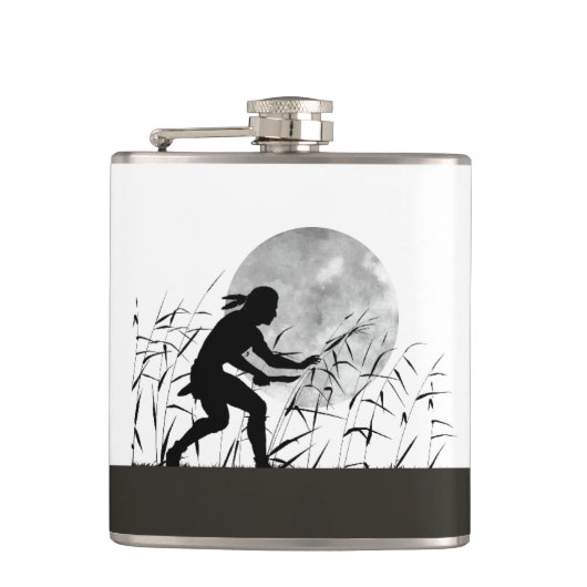 Native American Vinyl Wrapped Flask Heupfles (Voorkant)