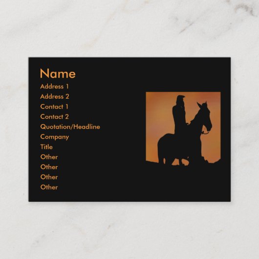 Native American Visitekaartje (Voorkant)