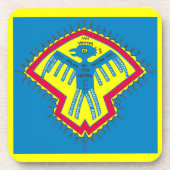 Native American-vogelsymbool Bier Onderzetter (Voorkant)