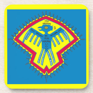 Native American-vogelsymbool Bier Onderzetter