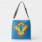 Native American-vogelsymbool Crossbody Tas (Achterkant)