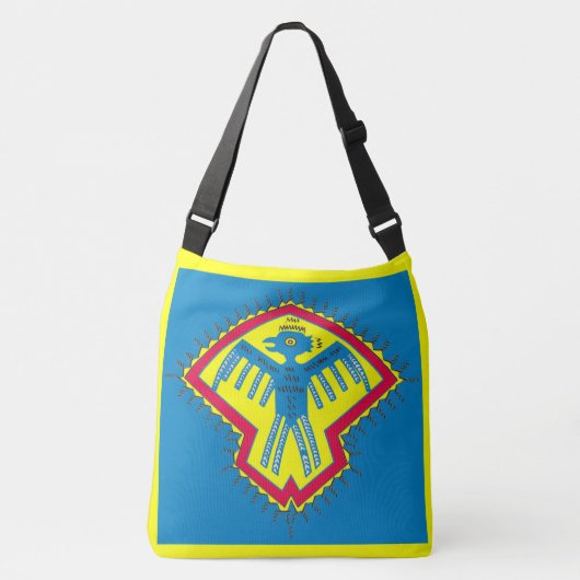 Native American-vogelsymbool Crossbody Tas (Voorkant)