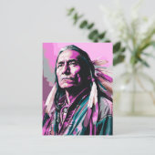 Native American Wall Art Briefkaart (Staand voorkant)