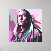 Native American Wall Art Canvas Afdruk (Voorkant)