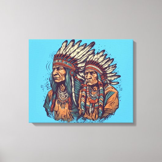 Native American Wall Art Canvas Afdruk (Voorkant)