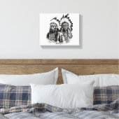 Native American Wall Art Canvas Afdruk (Insitu (Slaapkamer))