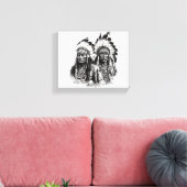Native American Wall Art Canvas Afdruk (Insitu (Woonkamer))
