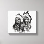 Native American Wall Art Canvas Afdruk (Voorkant)