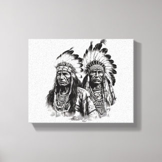 Native American Wall Art Canvas Afdruk