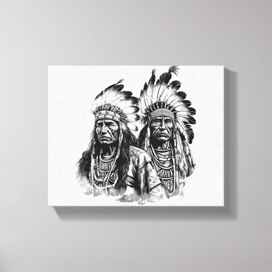 Native American Wall Art Canvas Afdruk (Voorkant)