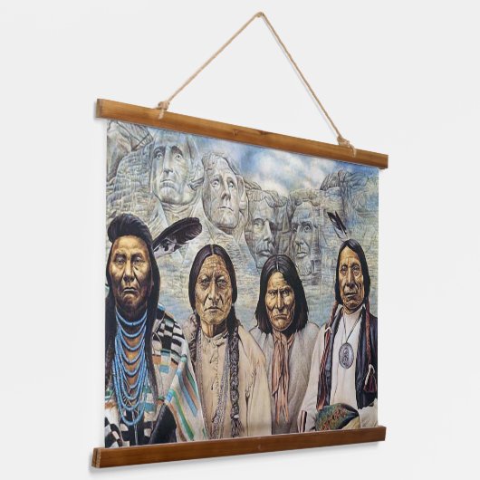 Native American Wall Hangend Wandkleed (Gebogen)