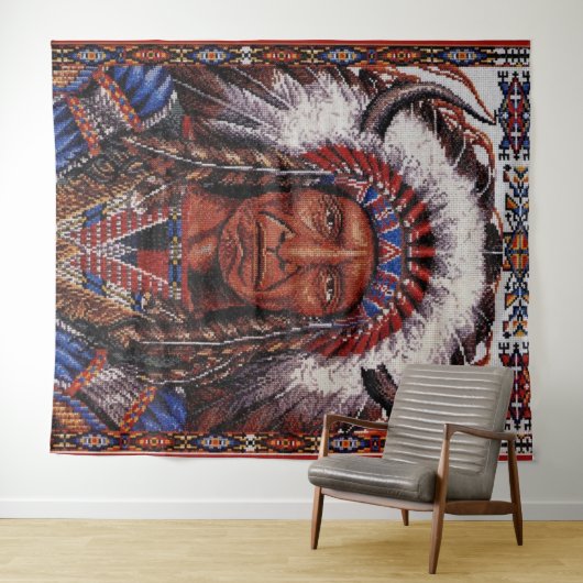 Native American Wandkleed (In Situ (horizontaal))