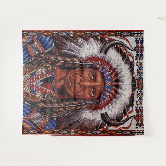 Native American Wandkleed (Voorkant (horizontaal))