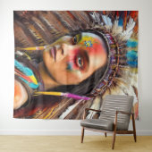 Native American Wandkleed (In Situ (horizontaal))