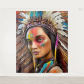 Native American Wandkleed (Voorkant)