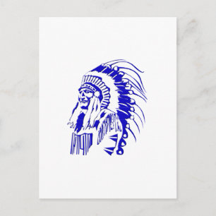 Native American Warrior #4 Briefkaart
