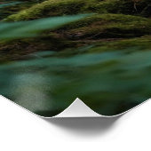 Native American Warrior en Wolf Wildlife Design Perfect Poster (Hoek)