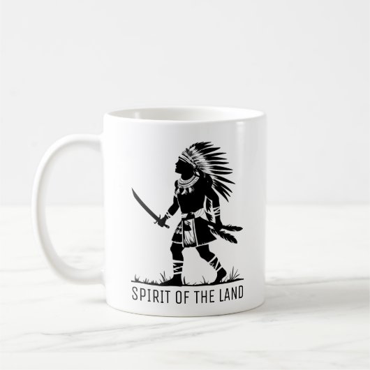 Native American Warrior Koffiemok (Links)