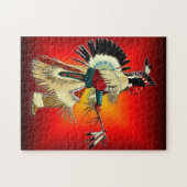 Native American Warrior Legpuzzel (Horizontaal)