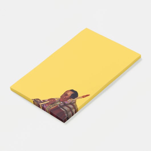  Native American Warrior Peace Pipe Post-it® Notes (Schuin)