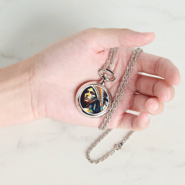Native American Warrior Princess Horloge (Hand)