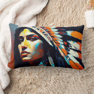 Native American Warrior Princess Kussen