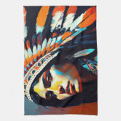 Native American Warrior Princess Theedoek (Verticaal)