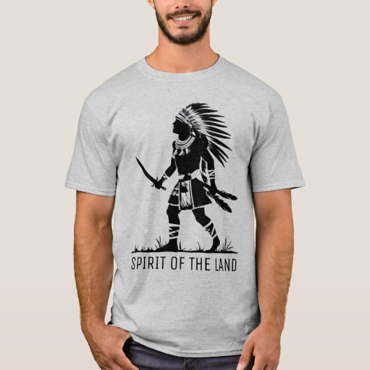 Native American Warrior T-shirt (Voorkant)