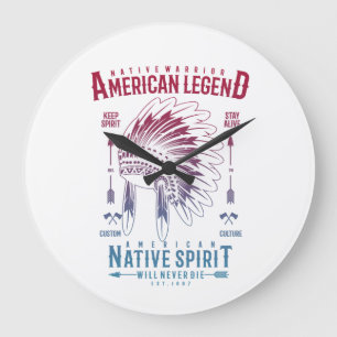 Native American Warrior Tribal Spirit Art Gifts Grote Klok