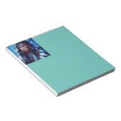 NATIVE AMERICAN WARRIOR WRITPAD BRIEFPAPIER NOTITIEBLOK (Schuin)