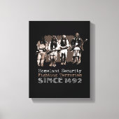 Native American Warriors Apache Tribe Geschiedenis Canvas Afdruk (Voorkant)