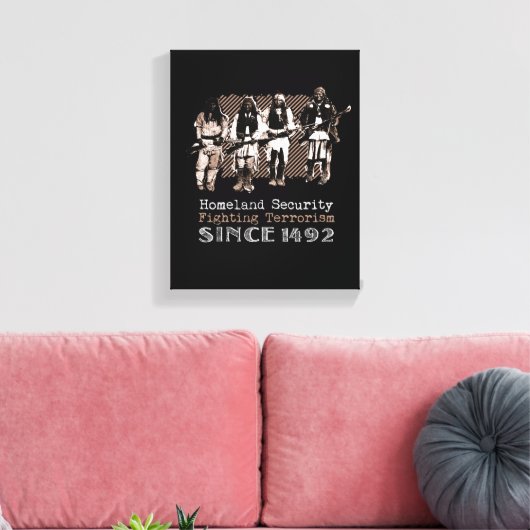 Native American Warriors Apache Tribe Geschiedenis Canvas Afdruk (Insitu (Woonkamer))