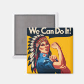 Native American, we kunnen het met een magneet doe (Voorkant / Achterkant)