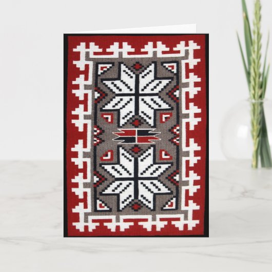 Native American Weaving en feiten Kaart (Voorkant)