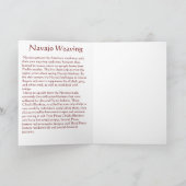 Native American Weaving en feiten Kaart (Binnen)