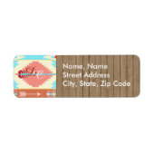 Native American Wedding Address Label (Voorkant)
