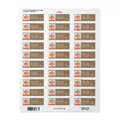 Native American Wedding Address Label (Full Sheet)