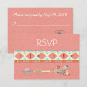 Native American Wedding RSVP (Voorkant / Achterkant)
