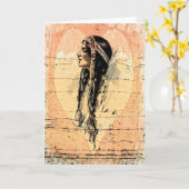 Native American Wenskaart Kaart (Gele Bloem)