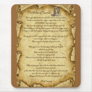 Native American Wisdom Chief Tecumseh Muismat