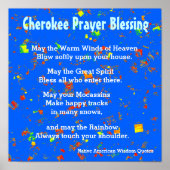 Native American Wisdom Quotes Poster (Voorkant)