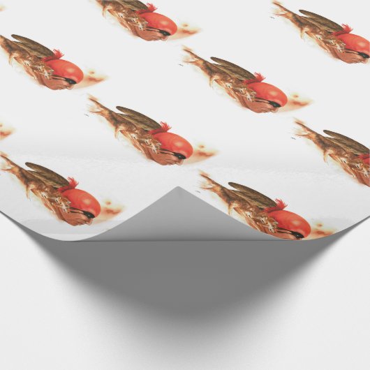 Native American Wolf Clan Cherokee Indian Warrior Cadeaupapier (Hoek)