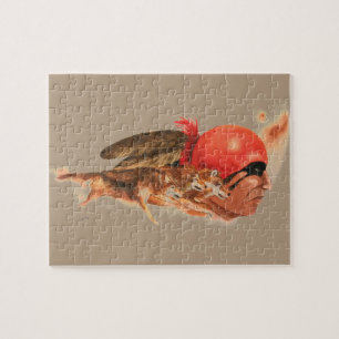 Native American Wolf Clan Cherokee Indian Warrior Legpuzzel