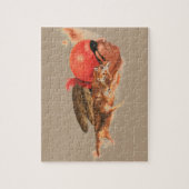 Native American Wolf Clan Cherokee Indian Warrior Legpuzzel (Verticaal)