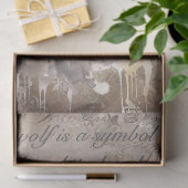 Native American Wolf Tissuepapier (Geschenk)