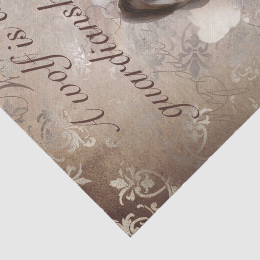 Native American Wolf Tissuepapier (Detail)